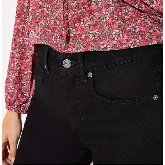 LOFT NWT Black Skinny High Rise Jeans Size 8/29 - Picture 2 of 13